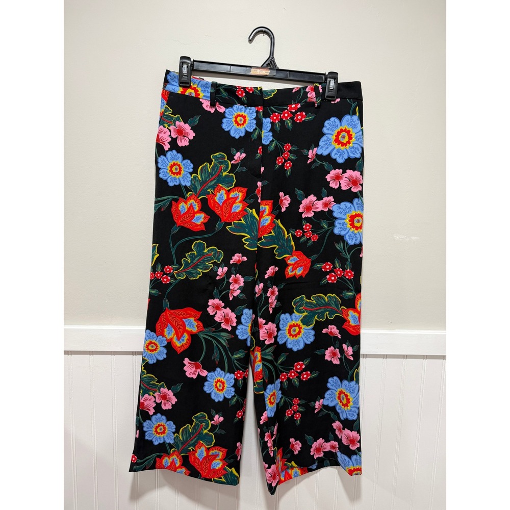 Ann Taylor Factory Ankle Pant Floral Vibrant Women Size 10